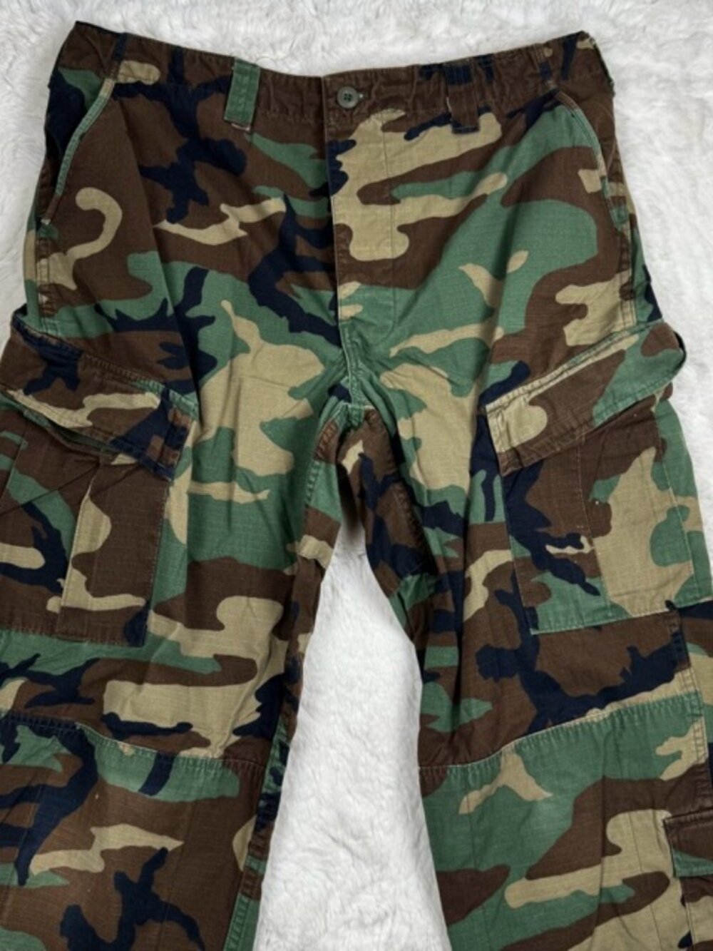 Tru Spec US Army Woodland Camo Military Pants Mens Large Long Combat Cargo